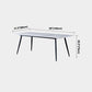 Metal Industrial Rectangle Dining Table Sintered Stone Table with 4 Black Legs Clearhalo ' dining_table' 'Dining Tables & Seating' 'Dining Tables' 'furn' 'furn_dining_table' 'Furniture' 'furniture_dining_table' 'Kitchen & Dining Furniture' 'kitchen&dining_furn' 'kitchen' 'kitchen_dining_table' 1200x1200_80acb3c8-3553-46e4-925b-65ed162b7cd4
