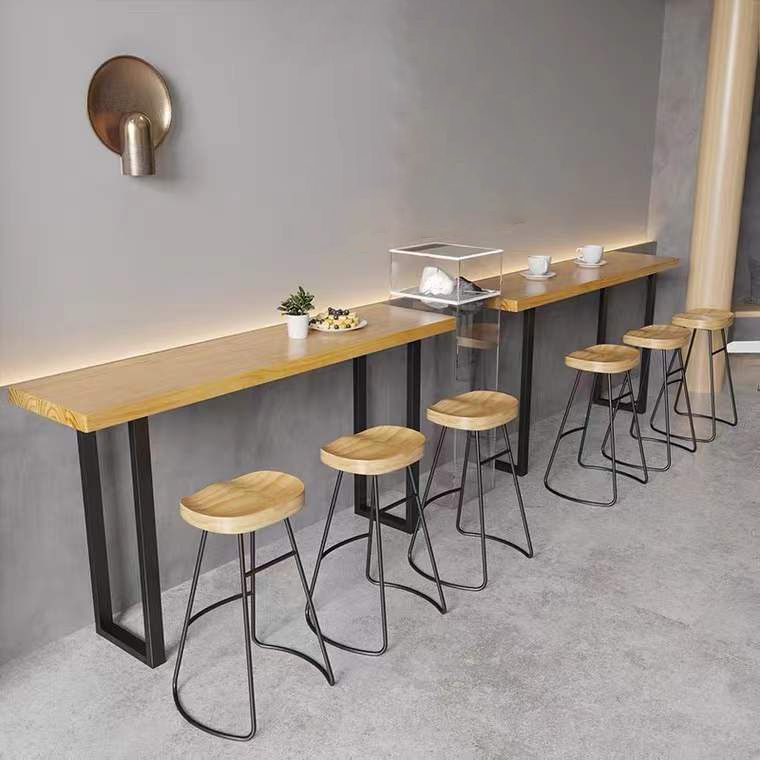Modern Saddle Seat Bar Stool Wood and Metal Indoor Counter-height Stool Clearhalo 'Bar Furniture' 'Bar Stools' 'bar_stools' 'furn' 'furn_bar_stools' 'Furniture' 'Kitchen & Dining Furniture' 1200x1200_80acc9e2-bca6-4e60-b0fa-f5f1af9526a8