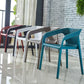 Contemporary Style Plastic Chairs Solid Back Arm Dining Kitchen Chair Set Clearhalo ' kitchen&dining_furn' 'Dining Chairs' 'Dining Tables & Seating' 'dining_chair' 'furn' 'furn_dining_chair' 'Furniture' 'furniture_dining_chair' 'Kitchen & Dining Furniture' 'kitchen' 1200x1200_80acfcfc-889f-4f8b-b582-1ca0cb813e69