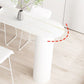 Kitchen Stone Top Counter Table Metal Base 42-inch Height Modern Bar Table Clearhalo 'Bar Furniture' 'Bar Tables' 'bar_tables' 'furn' 'furn_bar_tables' 'Furniture' 'furniture_bar_tables' 'Kitchen & Dining Furniture' 1200x1200_80ae1c75-b16e-4387-8bfb-d7e3179f9209