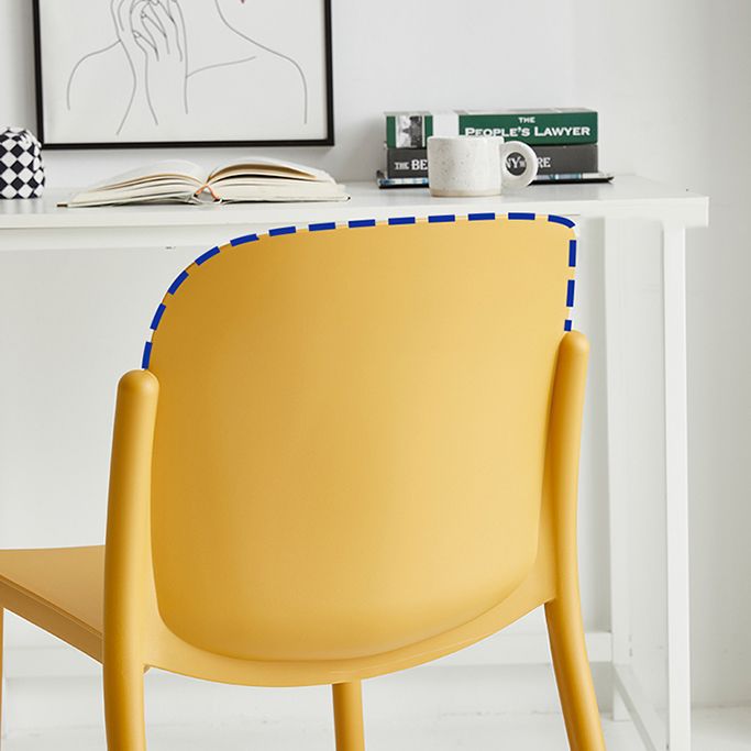 Dining Room Contemporary Dining Chair Plastic Stacking Side Chair