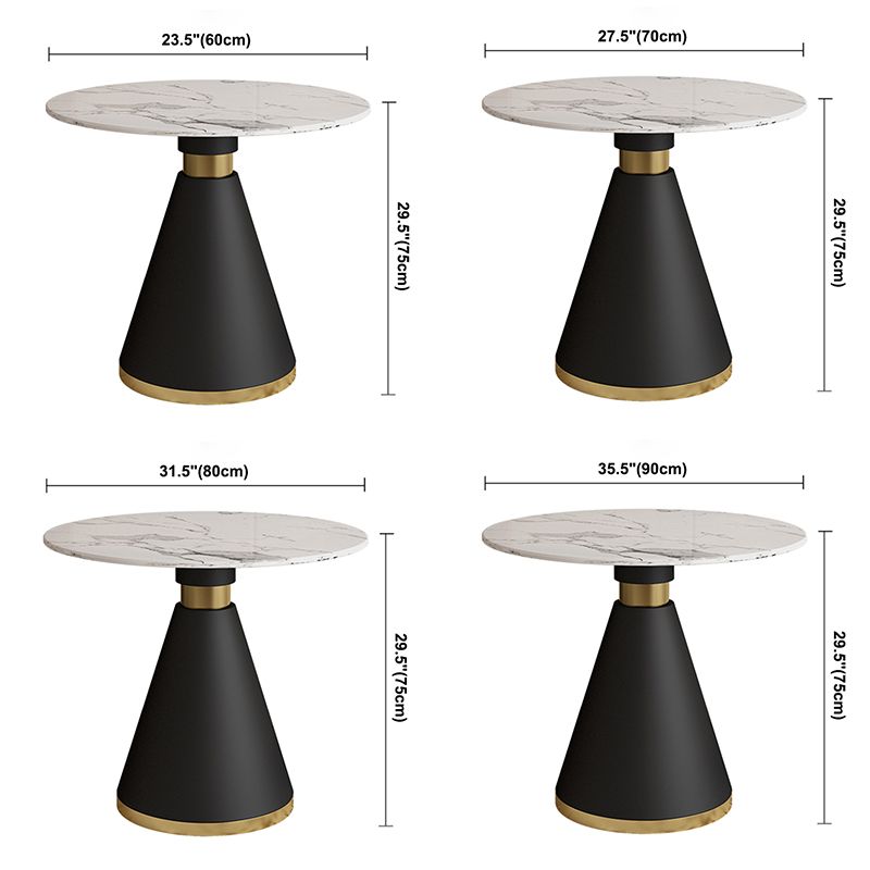 Minimalist Round Sintered Stone Dining Table White Kitchen Dining Table with Pedestal Base Clearhalo ' dining_table' 'Dining Tables & Seating' 'Dining Tables' 'furn' 'furn_dining_table' 'Furniture' 'furniture_dining_table' 'Kitchen & Dining Furniture' 'kitchen&dining_furn' 'kitchen' 'kitchen_dining_table' 1200x1200_80b3a0a5-2c09-44c1-9f6b-68f44702794c