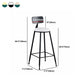 Moderno 1/3 pezzi da bar set tavolino in pietra con sgabelli alti per soggiorno