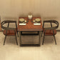 Industrial Wooden Dining Table Brown Square Table with Sled Base for Dinning Room Clearhalo ' dining_table' 'Dining Tables & Seating' 'Dining Tables' 'furn' 'furn_dining_table' 'Furniture' 'furniture_dining_table' 'Kitchen & Dining Furniture' 'kitchen&dining_furn' 'kitchen' 'kitchen_dining_table' 1200x1200_80b697d2-217a-480f-81d1-cd7e9d22c455