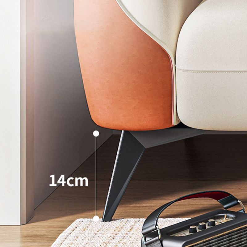 Contemporary Glam Faux Leather Sofa with Storage, Square Arm for Living Room Clearhalo 'furn' 'furn_sofas' 'Furniture' 'Living Room Furniture' 'Sofa' 'sofas' 1200x1200_80b6c81f-1b78-4541-b81f-dabe460c2558