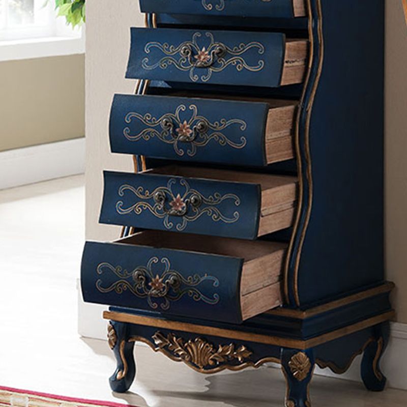 Mid-Century Modern Rectangle Chest with 7 Drawers and Cabriole Legs Clearhalo 'Cabinets & Chests' 'cabinets_chests' 'furn' 'furn_cabinets_chests' 'Furniture' 'Living Room Furniture' 1200x1200_80b6f323-d4a4-428b-9d07-647776b70269