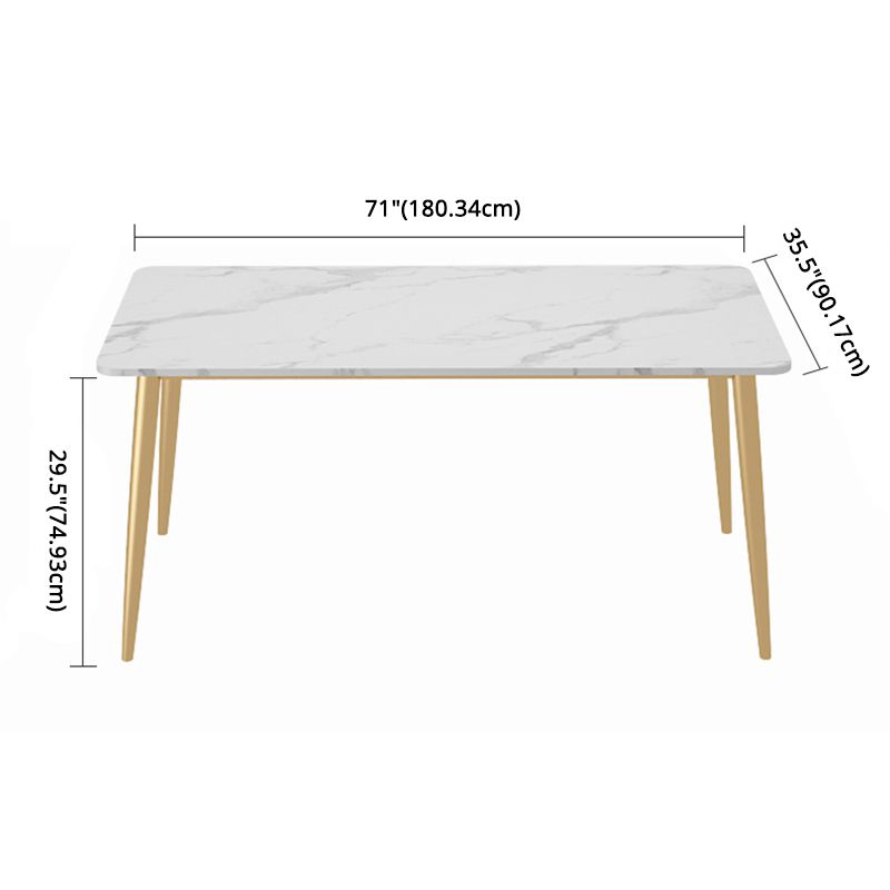 Scandinavian Sintered Stone Dining Table Set White Rectangle Home Use Dining Set Clearhalo 'Dining Room Sets' 'Dining Tables & Seating' 'dining_room_set' 'furn' 'furn_dining_room_set' 'Furniture' 'furniture_dining_room_set' 'Kitchen & Dining Furniture' 'kitchen&dining_furn' 'kitchen' 1200x1200_80b8af12-a20e-42b6-9b0b-6df765cdebd4