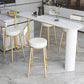 Nordic Simple Bar Table Stone Top Free Form Top Bistro Table for Restaurant Clearhalo 'Bar Furniture' 'Bar Tables' 'bar_tables' 'furn' 'furn_bar_tables' 'Furniture' 'Kitchen & Dining Furniture' 1200x1200_80baddb4-ab8c-40b7-b617-7a5a931220bd