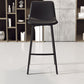 Modern Backrest Armless Counter Stool Iron Milk Tea Shop Bar Stool with Leather Cushion Clearhalo 'Bar Furniture' 'Bar Stools' 'bar_stools' 'furn' 'furn_bar_stools' 'Furniture' 'Kitchen & Dining Furniture' 1200x1200_80bc20d8-6b9d-47ce-8fe5-07b25a527848