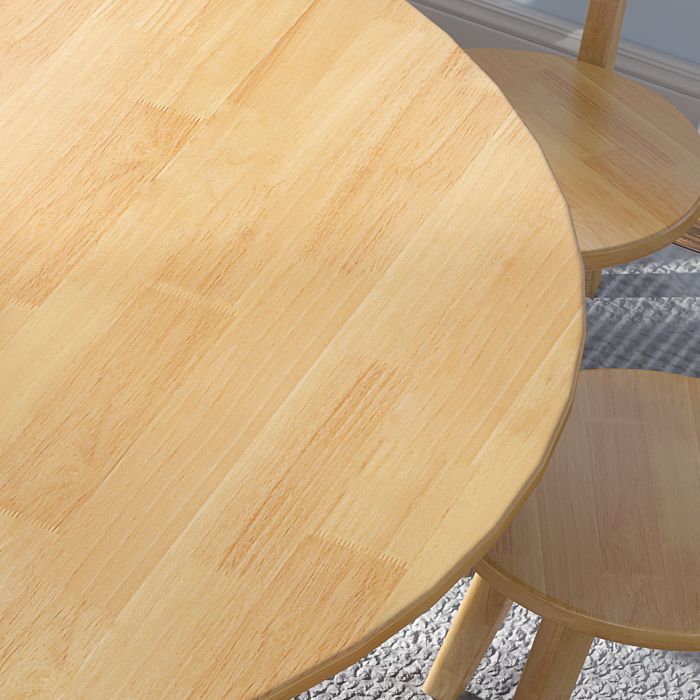 Modern Round Dining Table Rubberwood Solid Wood Dining Table with Sled Base Clearhalo 'Dining Tables & Seating' 'Dining Tables' 'dining_table' 'furn' 'furn_dining_table' 'Furniture' 'Kitchen & Dining Furniture' 1200x1200_80bc582d-eb59-4557-a477-8f56afa03e17