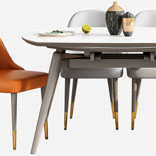 Traditional Luxury Dining Table Round Sintered Stone Dining Table with 4 Wood Legs Clearhalo ' dining_table' 'Dining Tables & Seating' 'Dining Tables' 'furn' 'furn_dining_table' 'Furniture' 'furniture_dining_table' 'Kitchen & Dining Furniture' 'kitchen&dining_furn' 'kitchen' 'kitchen_dining_table' 1200x1200_80be1e99-3a93-414b-b53a-1d2df85ac26b