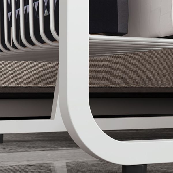 Tavolo laterale di accento contemporaneo con deposito soggiorno astratto rettangolare