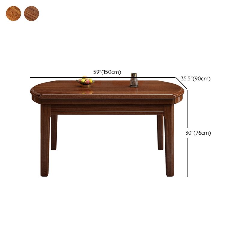 Dining Room Traditional Dinner Table Walnut Round Dining Table Clearhalo 'Dining Tables & Seating' 'Dining Tables' 'dining_table' 'furn' 'furn_dining_table' 'Furniture' 'Kitchen & Dining Furniture' 1200x1200_80bec72a-c038-4161-af1f-164d0a25a633