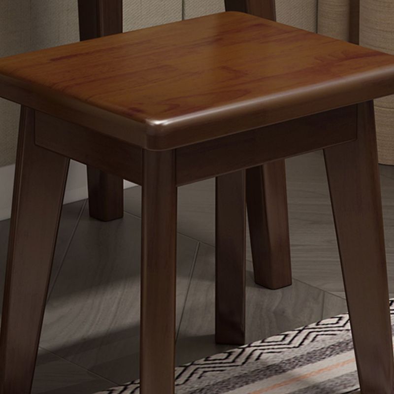 Scandinavian Vanity Makeup Table Set Solid Wood Dressing Table Stool Set