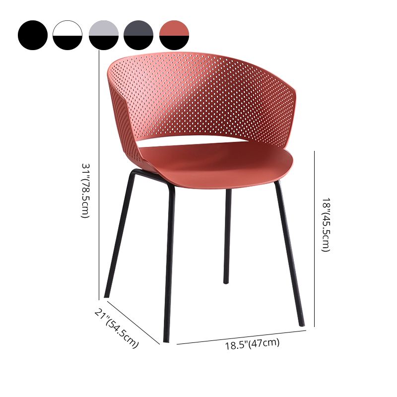 Contemporary Dining Arm Chair Open Back Side Chair with Metal Legs for Kitchen Clearhalo ' kitchen&dining_furn' 'Dining Chairs' 'Dining Tables & Seating' 'dining_chair' 'furn' 'furn_dining_chair' 'Furniture' 'furniture_dining_chair' 'Kitchen & Dining Furniture' 'kitchen' 1200x1200_80c13d7e-311f-4a2c-9e13-a2fdc79d6e7f