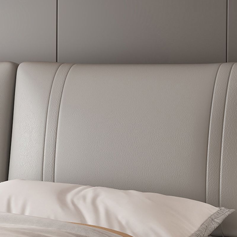 Piattaforma glam a colori solidi telaio in metallo con testiera