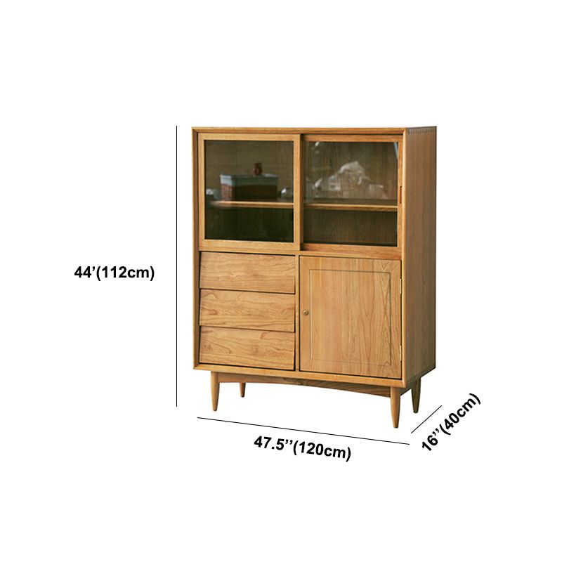 Sliding Door Sideboard Contemporary Side Board for Dining Room Clearhalo 'buffet_sideboard' 'Buffets & Sideboards' 'furn' 'furn_buffet_sideboard' 'Furniture' 'Kitchen & Dining Furniture' 1200x1200_80c33365-978d-4959-afe1-1e7e28d80417