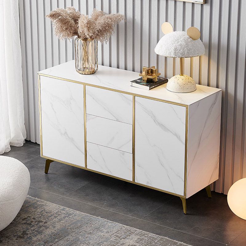 Contemporary Sideboard Table 3 Drawer Sideboard Cabinet for Kitchen Clearhalo 'buffet_sideboard' 'Buffets & Sideboards' 'furn' 'furn_buffet_sideboard' 'Furniture' 'Kitchen & Dining Furniture' 1200x1200_80c524f1-f3f3-44b6-a1ac-3f49d739283c