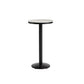 Industrielles rundes Bartisch-Set, 1/2/3-teilig, gesinterter Stein-Bartisch-Set für das Esszimmer
