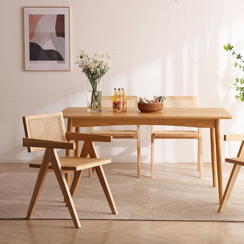 Contemporary Style Oak Wood Chairs Kitchen Dining Room Open Back Arm Chair Clearhalo ' kitchen&dining_furn' 'Dining Chairs' 'Dining Tables & Seating' 'dining_chair' 'furn' 'furn_dining_chair' 'Furniture' 'furniture_dining_chair' 'Kitchen & Dining Furniture' 'kitchen' 1200x1200_80c77569-f3d1-4ccc-9203-39823dc1d41b