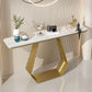 Tavolo di divano console con console antichi console console glam rettangolare