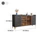 Modern Engineered Wood Sideboard Adjustable Shelving Server with Stone for Dining Room Clearhalo 'buffet_sideboard' 'Buffets & Sideboards' 'furn' 'furn_buffet_sideboard' 'Furniture' 'furniture_buffet_sideboard' 'Kitchen & Dining Furniture' 1200x1200_80caa595-cb25-4965-8bed-4b6a87d4a85d