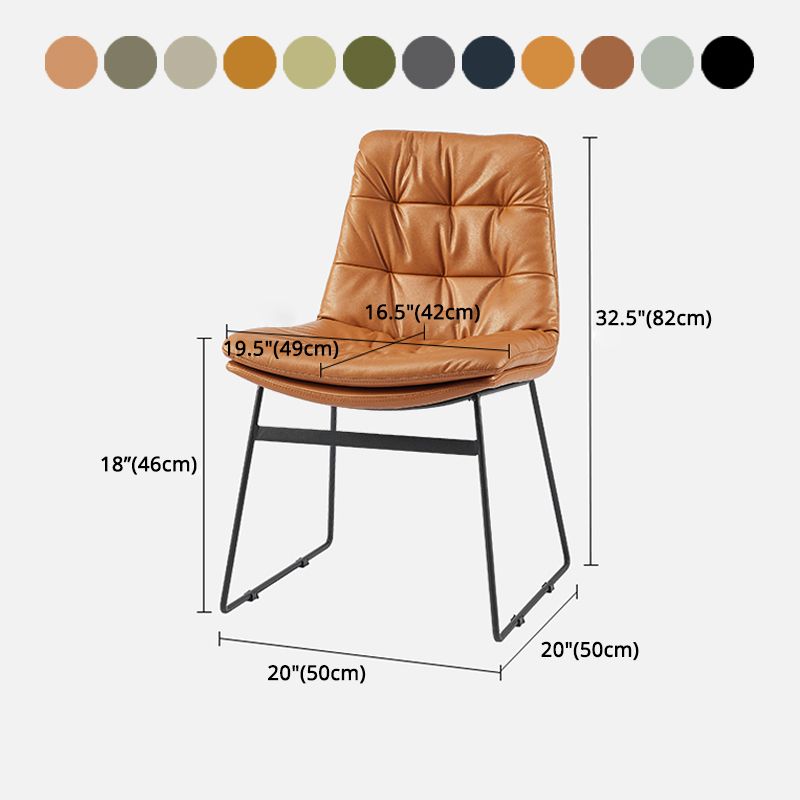 Contemporary Dining and Accent Chairs Matte Finish Parsons Side Chair Clearhalo ' kitchen&dining_furn' 'Dining Chairs' 'Dining Tables & Seating' 'dining_chair' 'Furniture' 'furniture_dining_chair' 'Kitchen & Dining Furniture' 'kitchen' 1200x1200_80ce5cb5-8937-4d76-9138-2c6a21a60499