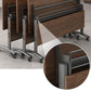 Bureau d'écriture rectangulaire pliant Modern Manufactured Wood Top Bureau avec roues lance-roues
