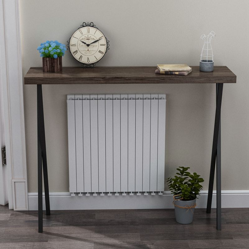 Tabella della console con console a metà secolo in legno massiccio, 31,49 "H