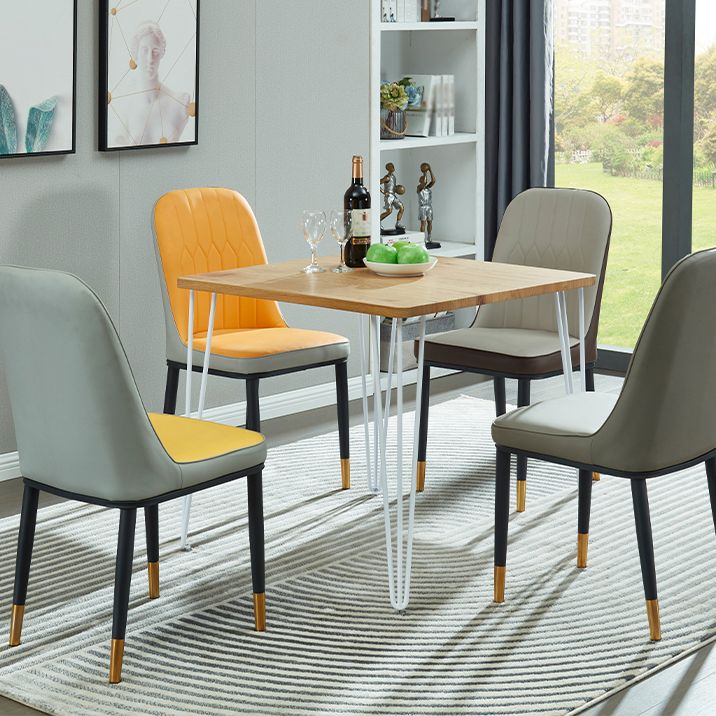 Square Dining Room Collection Industrial Style 4 Legs Furniture for Home Clearhalo ' dining_table' 'Dining Tables & Seating' 'Dining Tables' 'furn' 'furn_dining_table' 'Furniture' 'furniture_dining_table' 'Kitchen & Dining Furniture' 'kitchen&dining_furn' 'kitchen' 'kitchen_dining_table' 1200x1200_80d19da5-1c6e-4393-952f-476814e57baf