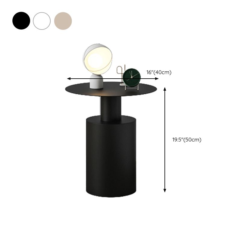 Metal Nightstand Modern 19.7" Tall Accent Table Nightstand for Bedroom Clearhalo 'Bedroom Furniture' 'furn' 'furn_night_stand' 'Furniture' 'night_stand' 'Nightstands' 1200x1200_80d27932-9cd9-4ac8-806d-cd70c9b75c41