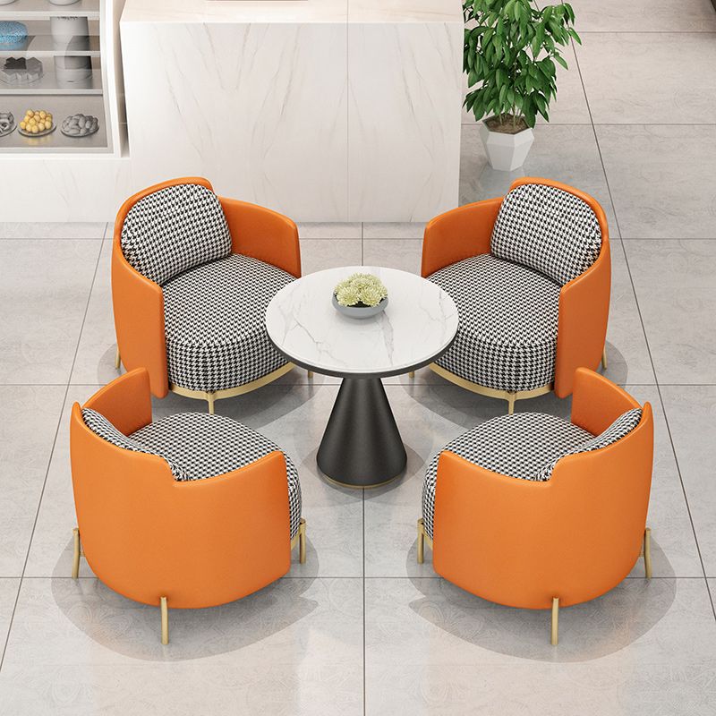 Upholstered Accent Armchair 4 Legs Sewn Pillow Back Accent Chair Clearhalo 'Accent Chairs' 'accent_chairs' 'Chairs & Seating' 'furn' 'furn_accent_chairs' 'Furniture' 'Living Room Furniture' 1200x1200_80d2c167-5225-492f-b0af-b458ecb0a847