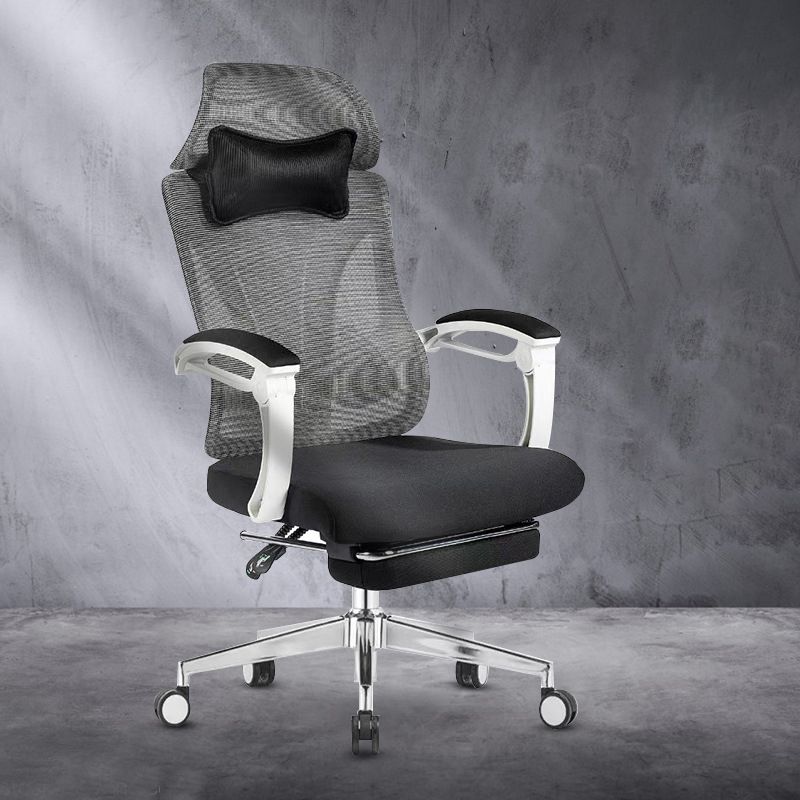 Modern Office Chair Adjustable Seat Height Padded Arms Desk Chair with Wheels Clearhalo 'furn' 'furn_office_chair' 'Furniture' 'Office Chairs' 'Office Furniture' 'office_chair' 1200x1200_80d2f260-c3e4-4a18-ad9f-11989e4462dd