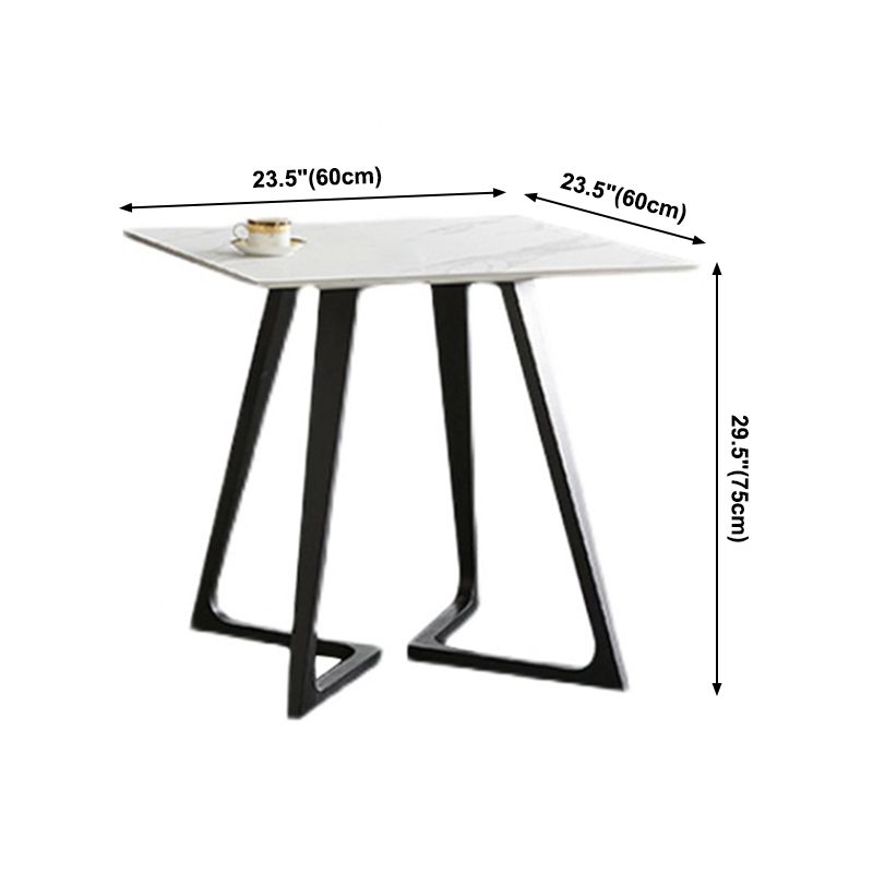 Sintered Stone White Tone Dining Table Industrial Style Double Pedestal Table for Dining Room Clearhalo ' dining_table' 'Dining Tables & Seating' 'Dining Tables' 'furn' 'furn_dining_table' 'Furniture' 'furniture_dining_table' 'Kitchen & Dining Furniture' 'kitchen&dining_furn' 'kitchen' 'kitchen_dining_table' 1200x1200_80d32065-b4e5-427f-98c8-389c20698590