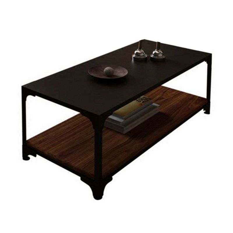 Contemporary Coffee Cocktail Table Solid Wood 4 Legs Coffee Table Clearhalo 'Coffee & Accent Tables' 'Coffee Tables' 'coffee_tables' 'furn' 'furn_coffee_tables' 'Furniture' 'Living Room Furniture' 1200x1200_80d48ee0-740b-446d-9899-e22ed6006d27