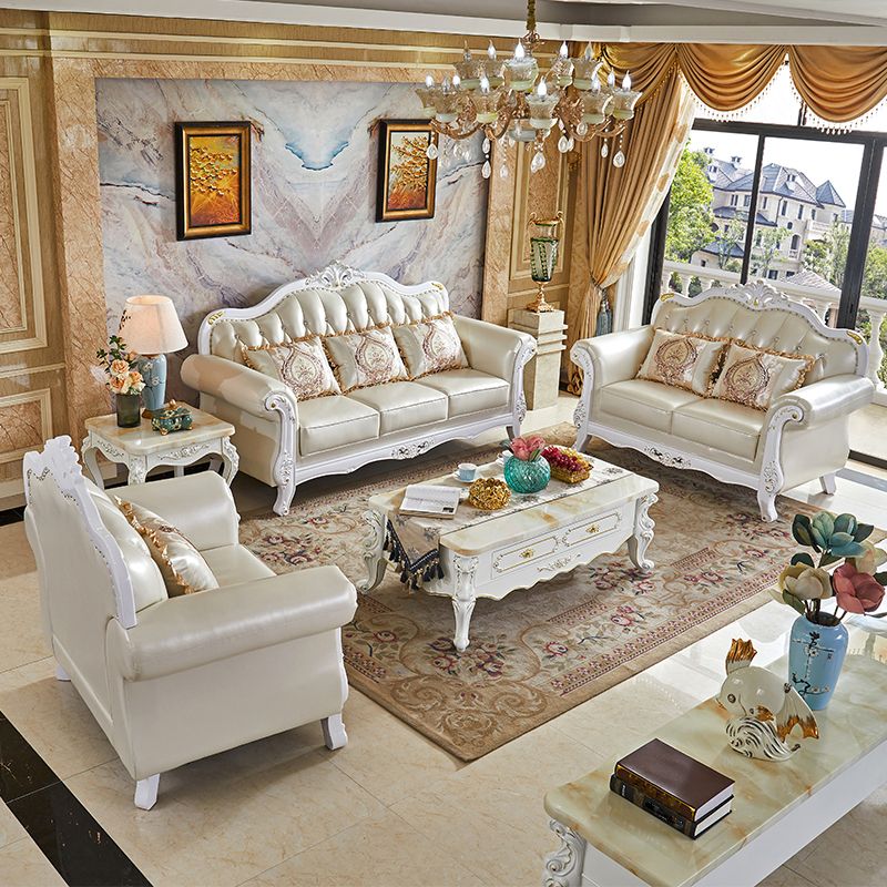 47" High Contemporary Genuine Leather Rolled Arm Sofa with Camel Back for Apartment Clearhalo 'furn' 'furn_sofas' 'Furniture' 'furniture_sofas' 'Living Room Furniture' 'Sofa' 'sofas' 1200x1200_80d564cd-c5a6-46db-96c4-c5b8445d549d