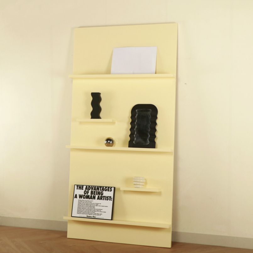 Scandinavian Acrylic Bookcase Closed Back Standard Bookshelf