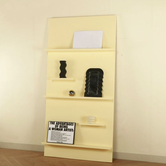 Scandinavian Acrylic Bookcase Closed Back Standard Bookshelf