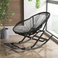 Fer Base moderne Rocking Chair Lounge Lounge Lazy Chaise pour balcon
