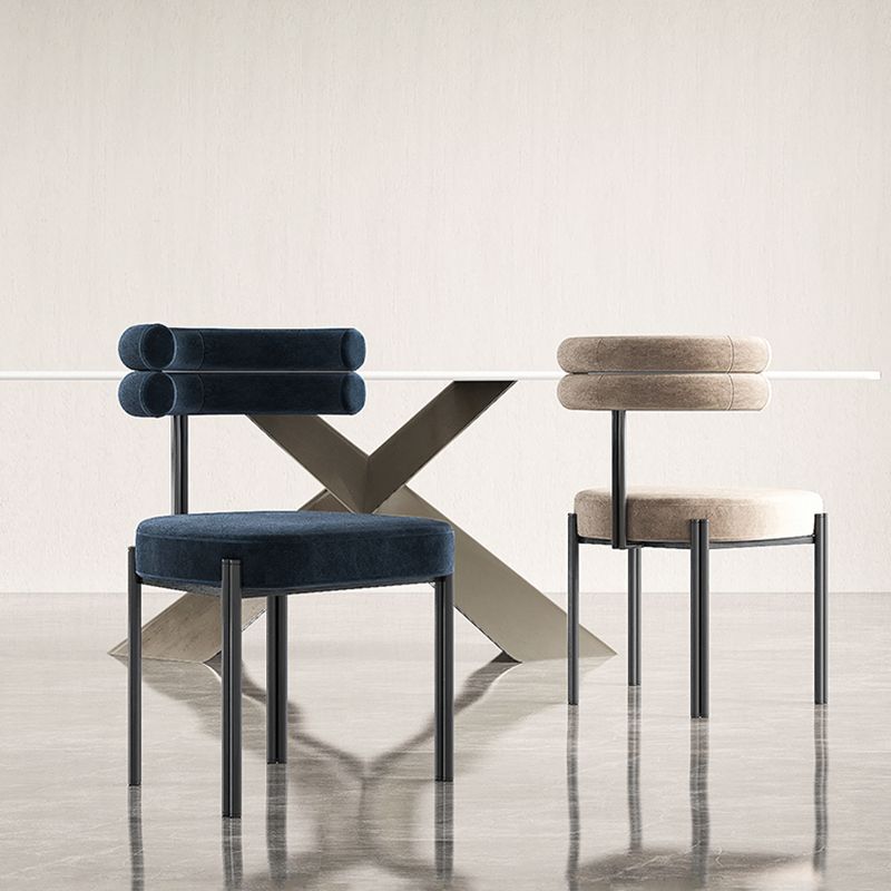 Contemporary Style Upholstered Side Chairs Open Back Dining Side Chair Clearhalo 'Dining Chairs' 'Dining Tables & Seating' 'dining_chair' 'furn' 'furn_dining_chair' 'Furniture' 'furniture_dining_chair' 'Kitchen & Dining Furniture' 1200x1200_80d6d8fd-3423-4fad-a9da-c4ac088ed4e9