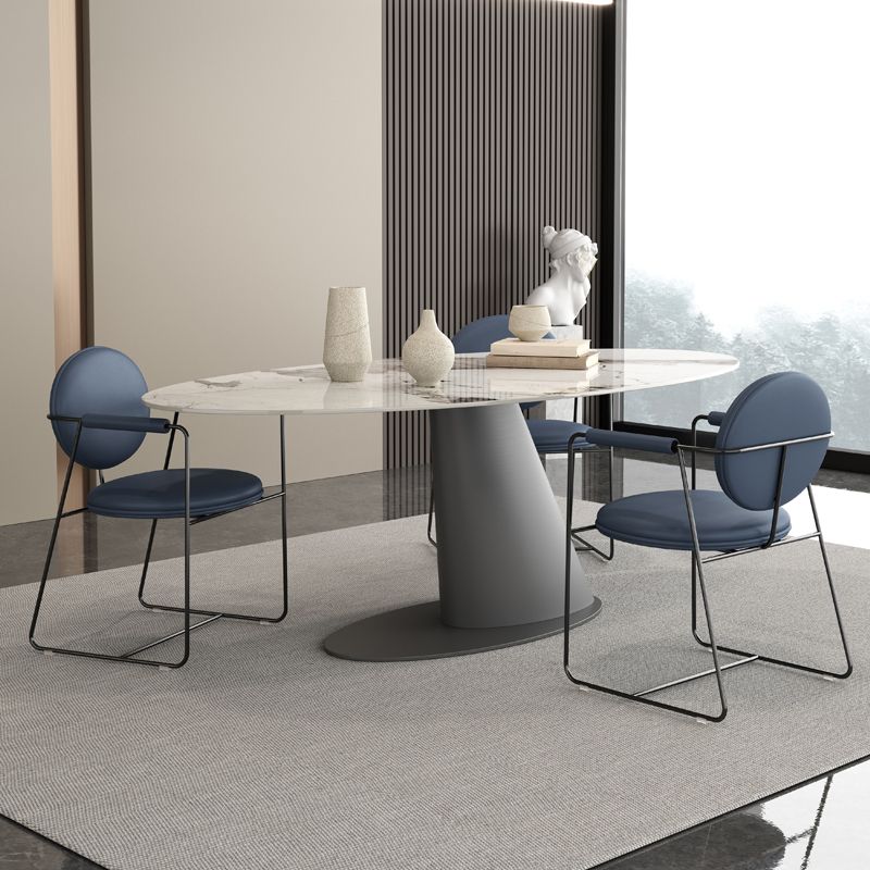 Modern Style Sintered Stone Dining Table Set 1/3/4/7 Pieces Dining Set Clearhalo 'Dining Room Sets' 'Dining Tables & Seating' 'dining_room_set' 'furn' 'furn_dining_room_set' 'Furniture' 'furniture_dining_room_set' 'Kitchen & Dining Furniture' 1200x1200_80d88dd6-ba7c-48ce-9ea4-5901df0ec666