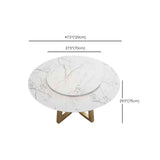 Iron and Slate Table Glam Style Simple Home Round Dining Table Clearhalo 'Dining Tables & Seating' 'Dining Tables' 'dining_table' 'furn' 'furn_dining_table' 'Furniture' 'Kitchen & Dining Furniture' 1200x1200_80db9680-cc67-44d7-bec5-539ba3e98dc3