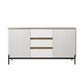 Strete sideboard di pietra server moderno e contemporaneo con armadi e cassetti