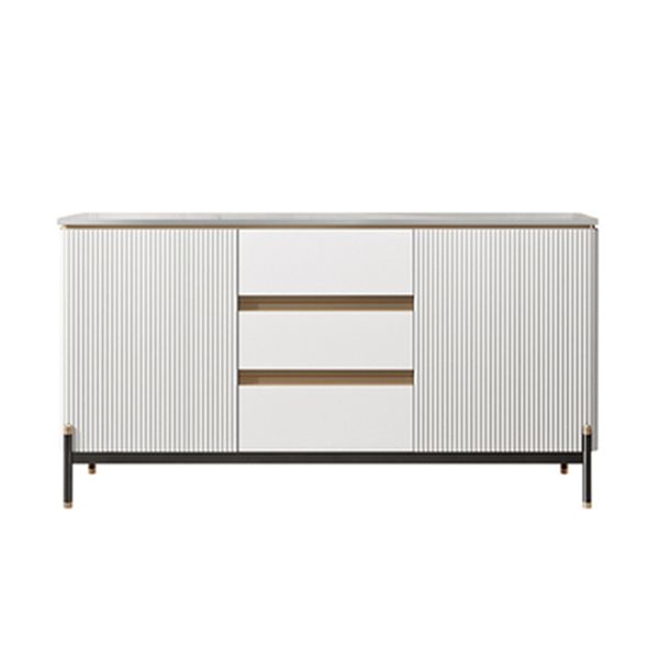 Strete sideboard di pietra server moderno e contemporaneo con armadi e cassetti