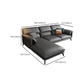 35"H Contemporary Sectional Sofa Leather Grey Stationary Sectionals Clearhalo 'furn' 'furn_sectionals' 'Furniture' 'Living Room Furniture' 'Sectionals' 1200x1200_80ddb36c-1186-4405-87fa-de10b4df8750