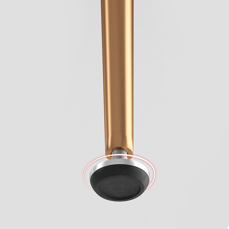 Glam Dining Room Chair 21'' Wide Solid Back Chair with 4 Metal Legs for Home Clearhalo ' kitchen&dining_furn' 'Dining Chairs' 'Dining Tables & Seating' 'dining_chair' 'furn' 'furn_dining_chair' 'Furniture' 'furniture_dining_chair' 'Kitchen & Dining Furniture' 'kitchen' 1200x1200_80dfaeaa-e784-4b10-b2b1-ffeae65de7c2