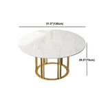 Table à manger à hauteur standard traditionnelle rond avec base de piédestal