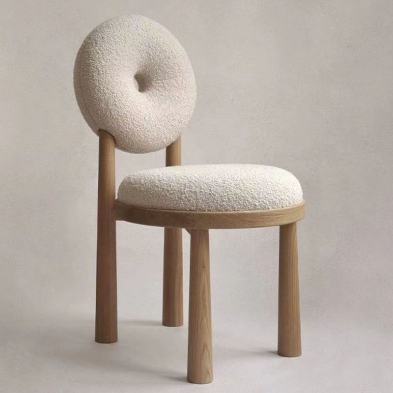 Chaises de salle à manger sans bras rembourrées