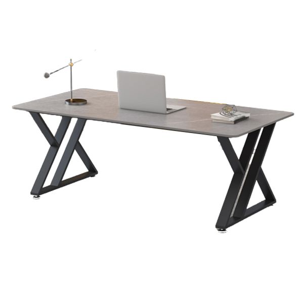 29,53 "H Destina rettangolare industriale da ufficio antico scrivania per le gambe metalliche