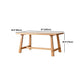 Modern 1/6 Pieces Dining Set Rectangle Pine Wood Dining Table for Dining Room kItchen